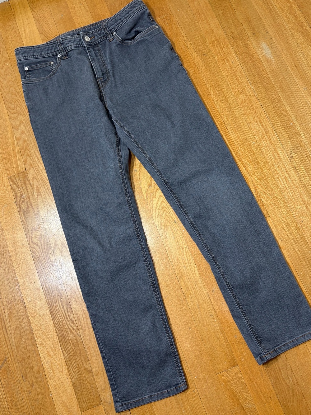 Prana Men's Medium Gray Straight-Leg Jeans 33/32